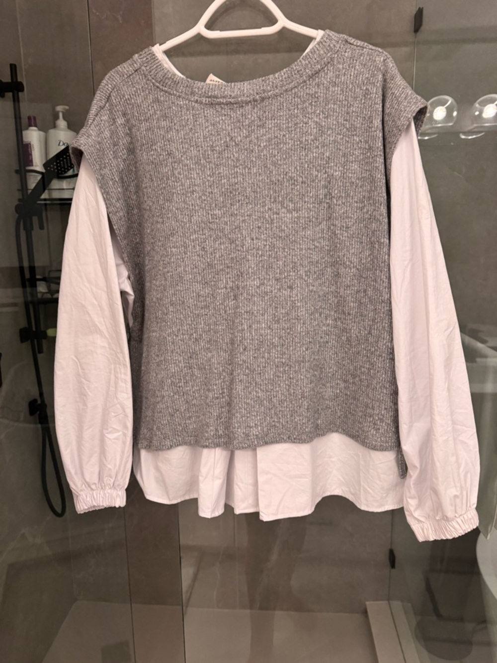 Maeve Long-Sleeve Twofer Sweater Vest - Picture 9 of 9